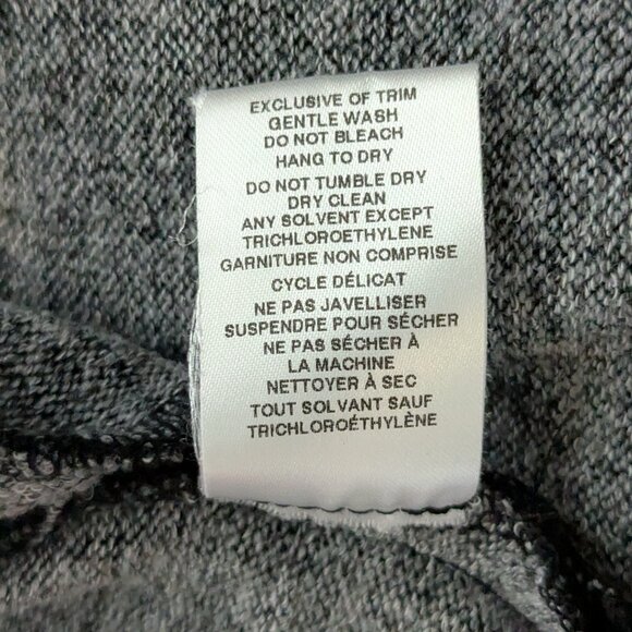 ROBERT KITCHEN Black/Gray 3/4 Sleeve Sweater Fleece Tunic Top; Size XXL - Picture 5 of 5